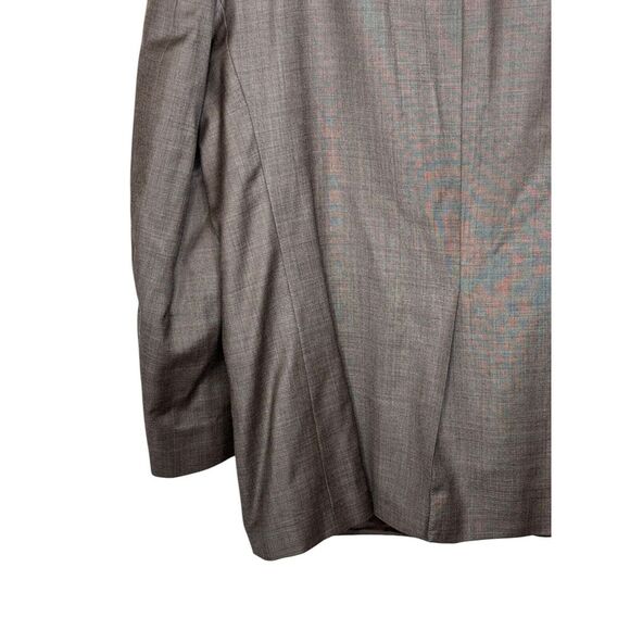 Chaps Men's Blazer Suit Wool Single Vent 2-Button Lined Jacket Grey Size 44R - Picture 9 of 10